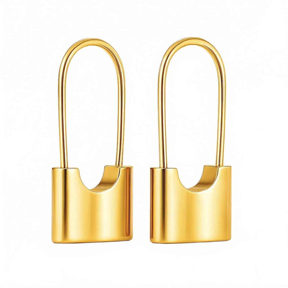 NEW ELLIE VAIL women's londyn lock earring in gold